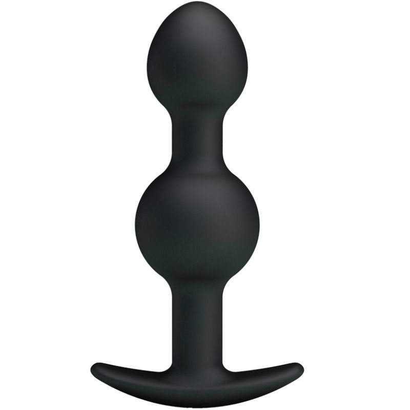 PRETTY LOVE - SPEZIALSTIMULATIONS-ANALKUGELN AUS SILIKON 10,3 CM SCHWARZ