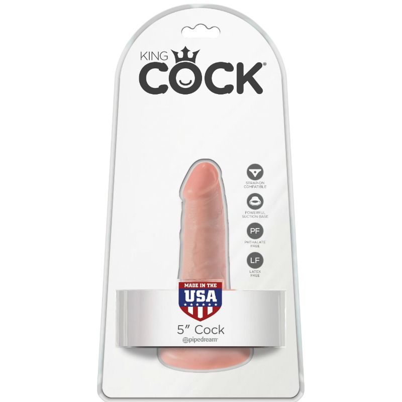 KING COCK - DILDO CON PALLE 14 CM FLESH