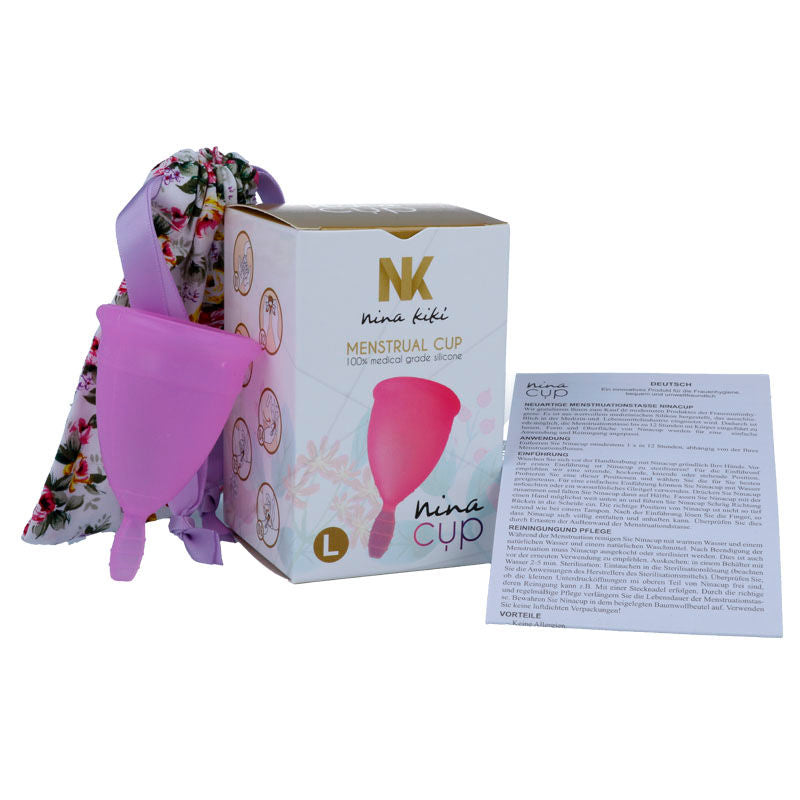 NINA KIKÍ - MENSTRUATIONSTASSE LILA - GRÖSSE L