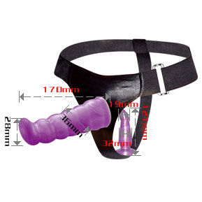 BAILE - IMBRACATURA ANALE E VAGINALE FEMMINILE LILLA PUNTO G 17 CM