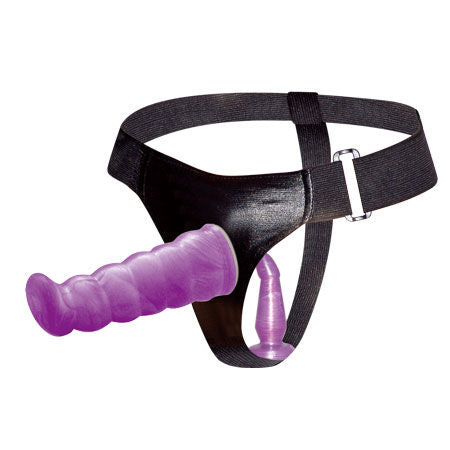 BAILE - IMBRACATURA ANALE E VAGINALE FEMMINILE LILLA PUNTO G 17 CM