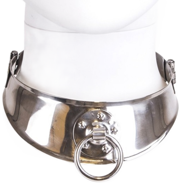 METALL HART - FESSELHALSBAND MIT RING