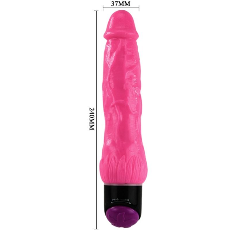 BAILE - VIBRATORE REALISTICO SESSUALE COLORATO ROSA 24 CM