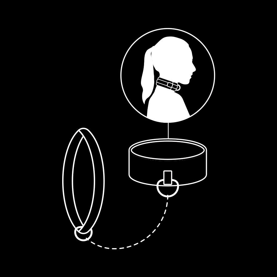 FETISCH DEVOT - NOPRENE LINING CHAIN ​​HALSKETTE