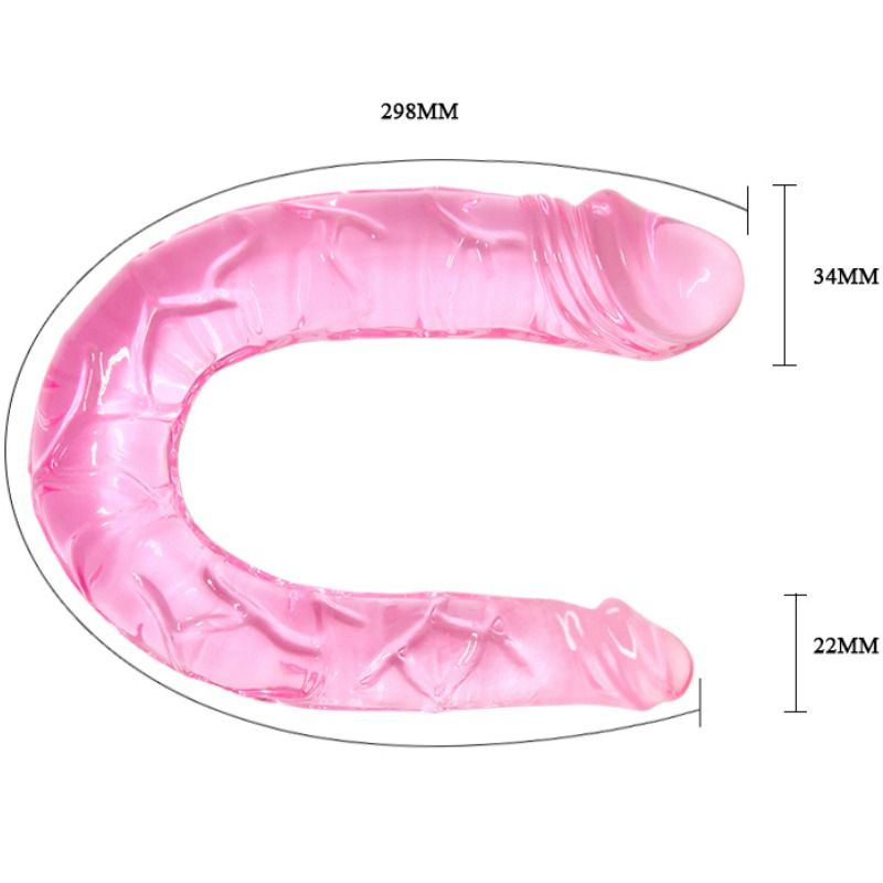 BAILE - DOPPELTER DONG DOPPELTER ROSA DILDO