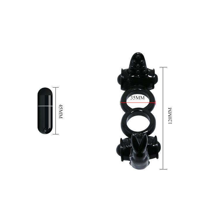 BAILE - SWEET RING DOPPIO ANELLO CON DOPPIO CONIGLIO