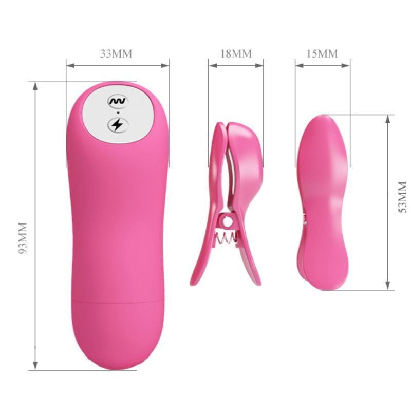 BAILE - PIZZE ROMANTICHE AD ONDE CON VIBRAZIONE ED ELETTROSHOCK FUCSIA