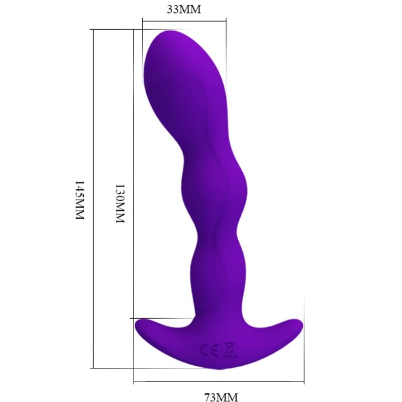 PRETTY LOVE - ANAL-MASSAGEGERÄT 12 LILA VIBRATIONSMODI