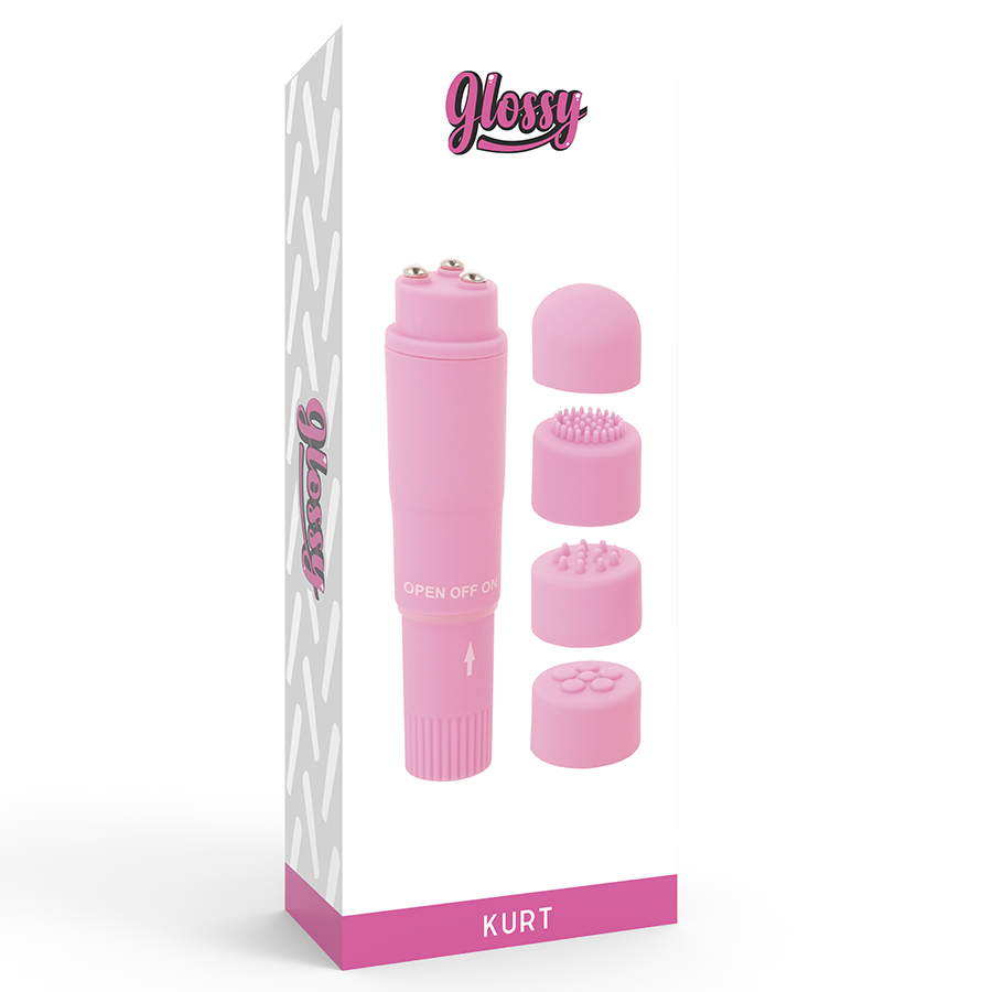 GLOSSY - KURT TASCHENMASSAGEGERÄT ROSA