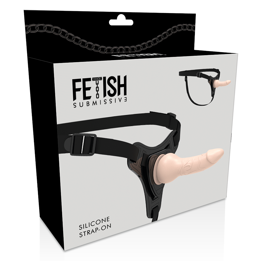 IMBRACATURA SOTTOMESSA FETISH - SILICONE REALISTICO CARNE 16 CM