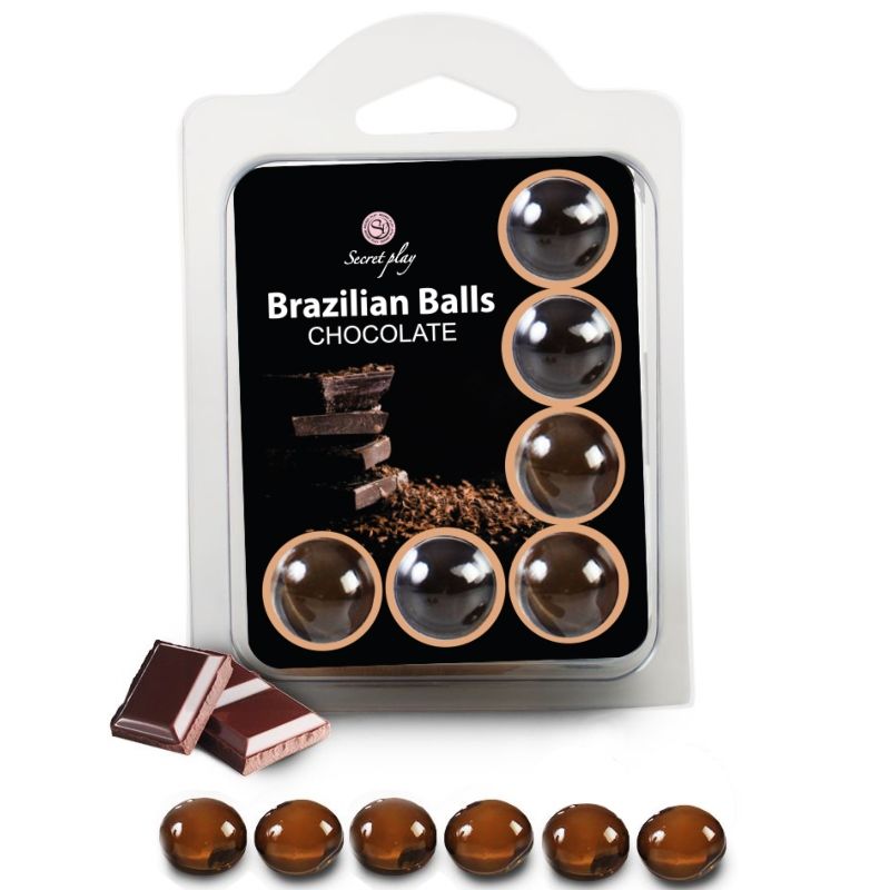 SECRETPLAY - SET 6 PALLINE BRASILIANE AL CIOCCOLATO