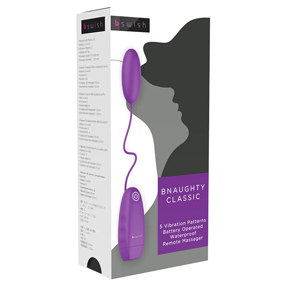 B SWISH - BNAUGHTY CLASSIC VIBRATING BULLET VIOLA