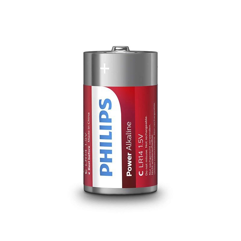 PHILIPS - POWER BATTERIEN PILA C LR14 PACK 2