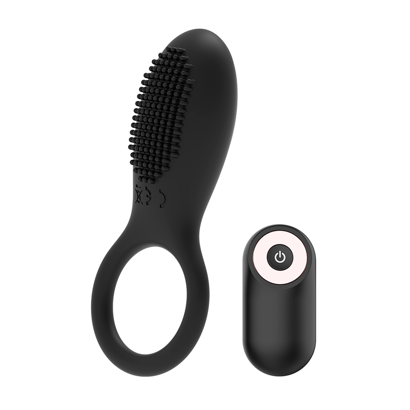 COQUETTE CHIC DESIRE - ANELLO PER IL PENE CON TELECOMANDO RICARICABILE NERO/ORO