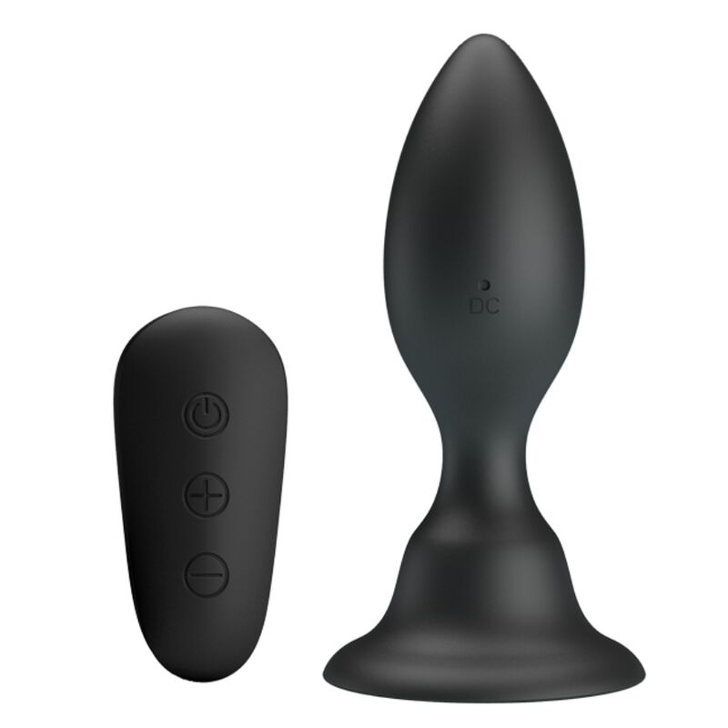 MR PLAY - PLUG ANALE CON VIBRAZIONE NERO TELECOMANDO