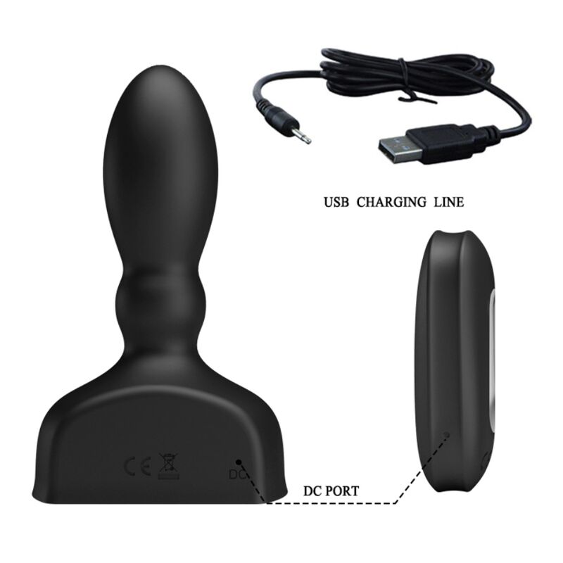 MR PLAY - PLUG ANALE GONFIABILE NERO CON TELECOMANDO