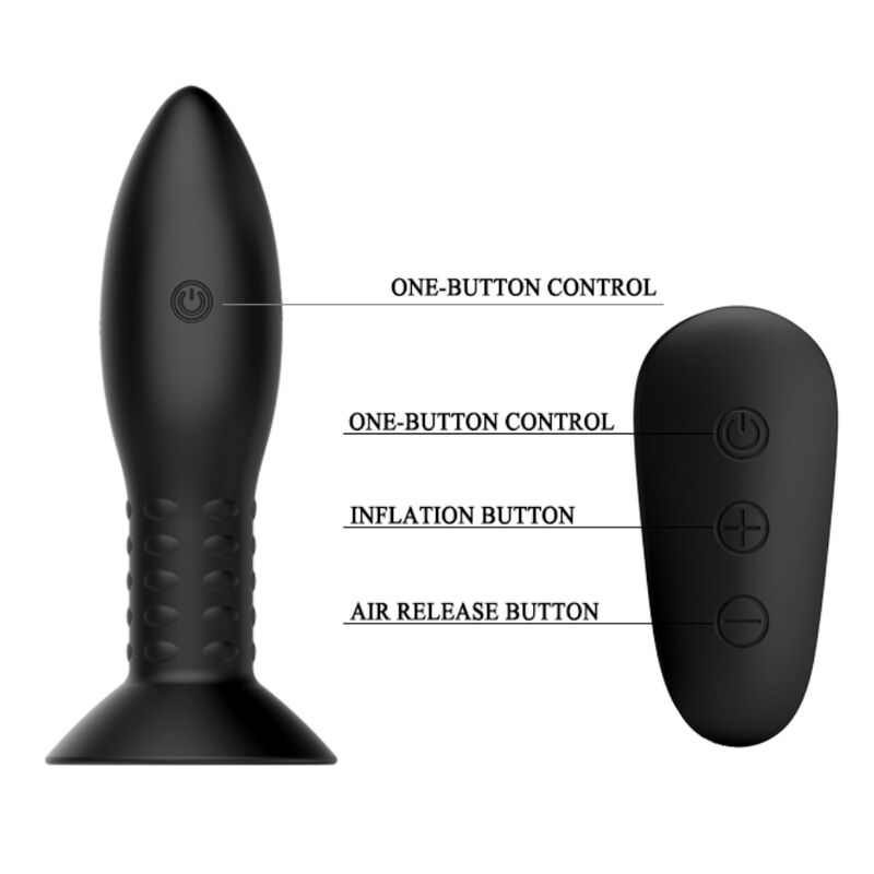 MR PLAY - SPINA CON PALLINE ROTANTI NERE TELECOMANDO