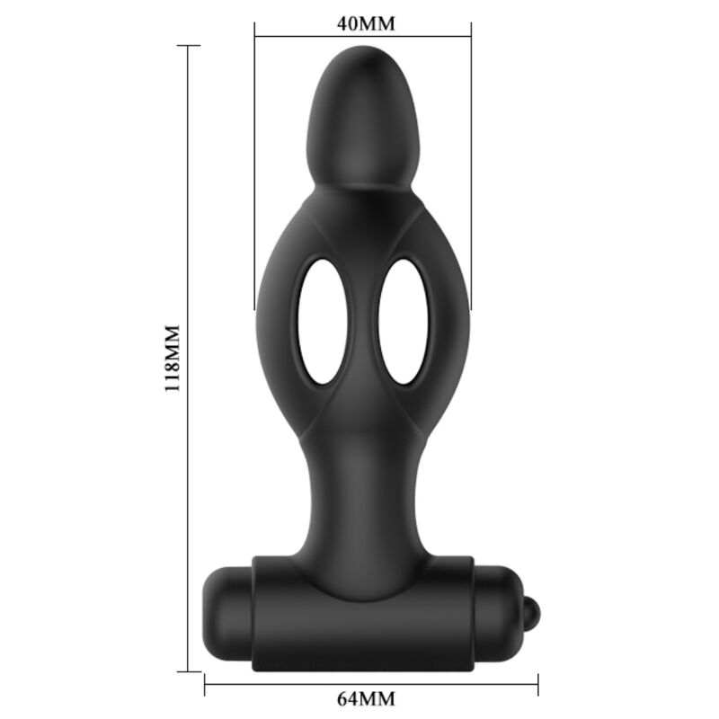 MR PLAY - SILIKON-ANALPLUG MIT VIBRATION