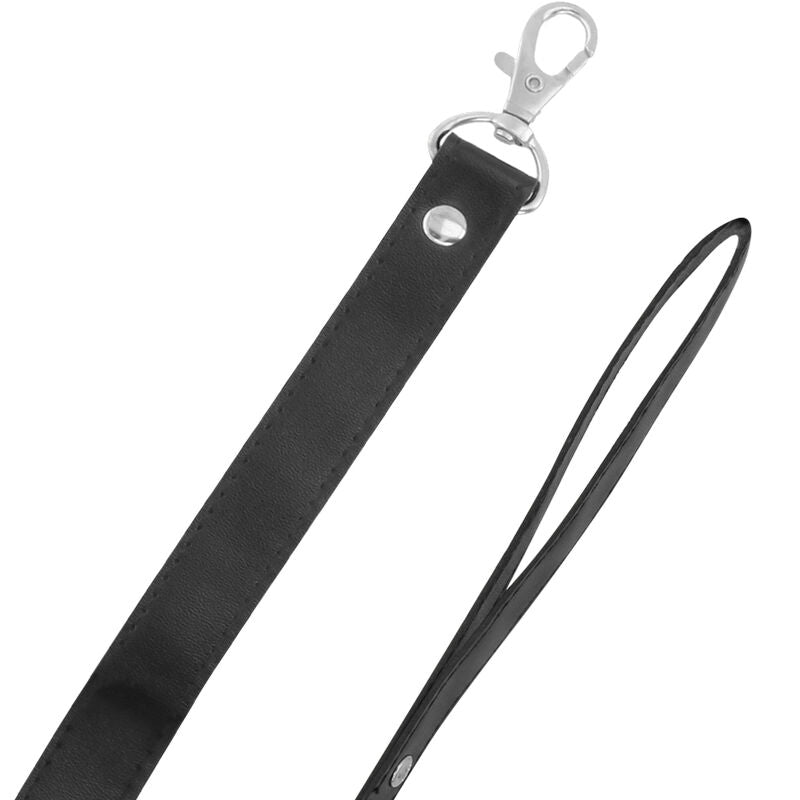 DARKNESS - BDSM HALSBAND MIT SCHWARZEM SCHLOSS