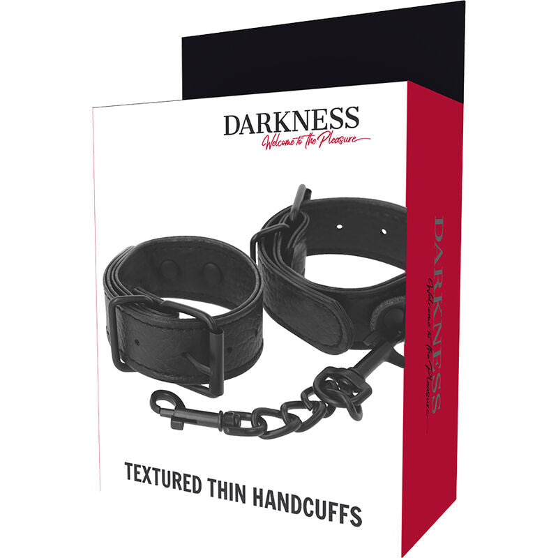 DARKNESS - BREITE, DÜNNE, STRUKTURIERTE HANDSCHELLEN