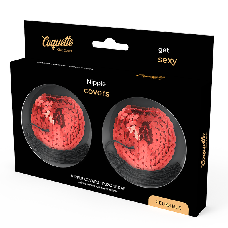 COQUETTE CHIC DESIRE - BRUSTWARZENABDECKUNGEN ROT