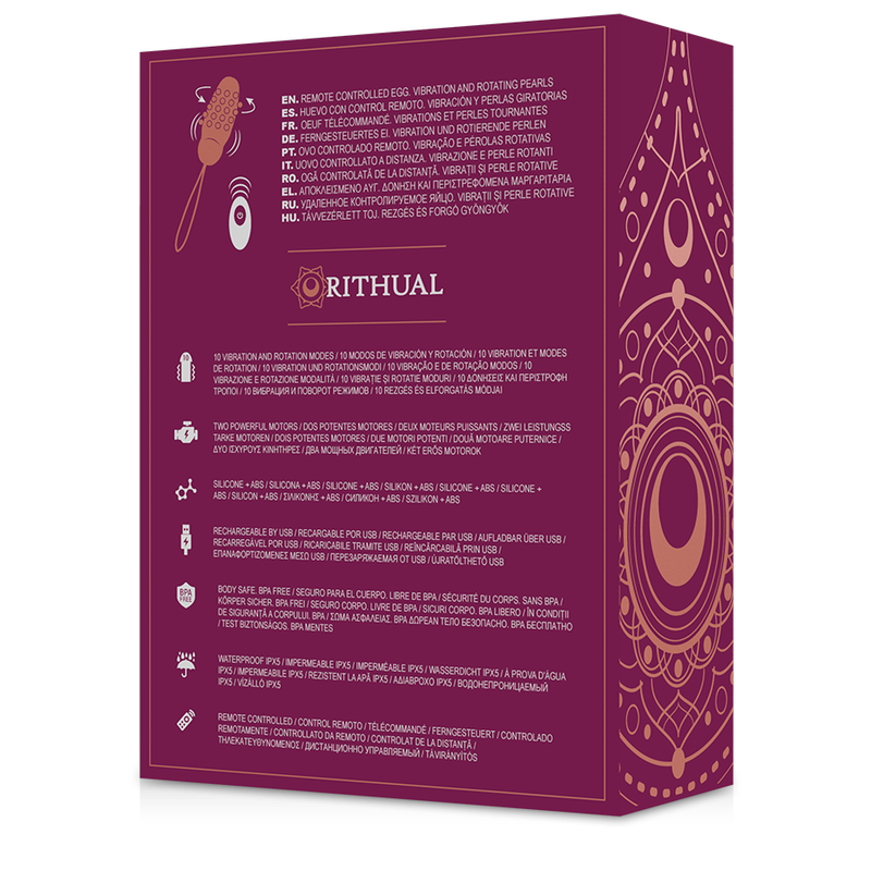 RITHUAL - SITA EGG FERNBEDIENUNG PERLENROTATION + VIBRATION