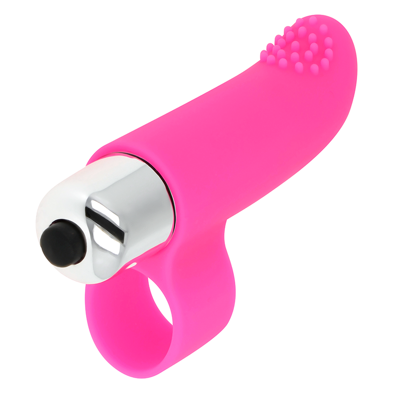 OHMAMA - VIBRIERENDER FINGERHUT MIT STRUKTUR 8 CM