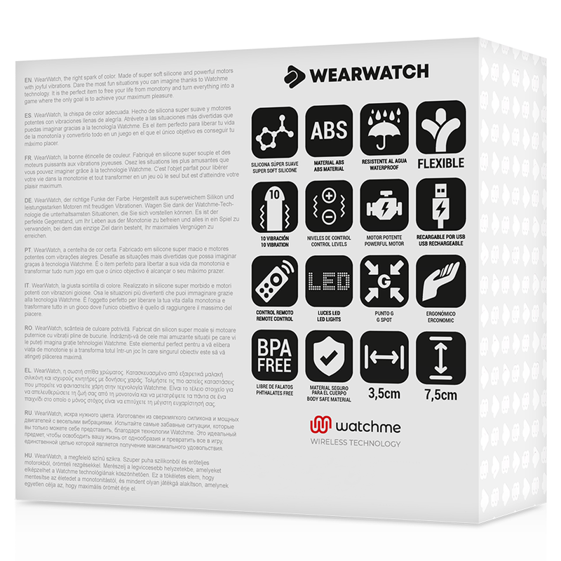 WEARWATCH - WATCHME TECHNOLOGY FERNBEDIENUNG EIBLAU / PINK